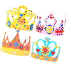 20Sets Kindergeburtstagskrone DIY Kit Leicht Tragekomfort Farben