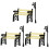 3 Sets Mini Straßenlaterne, Modell Mit Und Laternenpfosten 4