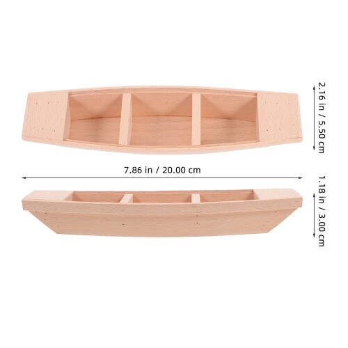 4 Holzboot Mikro Landschaftsdekoration Simulationsboot 1