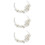 3Stk Hochzeit Haarreif Tiara 8