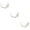 3Stk Hochzeit Haarreif Tiara 9