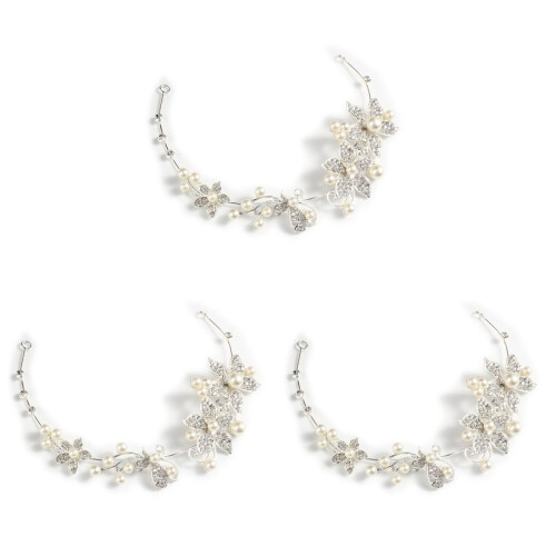 3Stk Hochzeit Haarreif Tiara 1