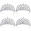4Stück Braut Strasskronen -Haaraccessoire 7