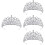 4Stück Braut Strasskronen -Haaraccessoire 8