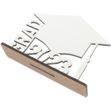 5Stk Blank Holz Fotorahmen Weiß Grad Party Tischdeko DIY Geschenk