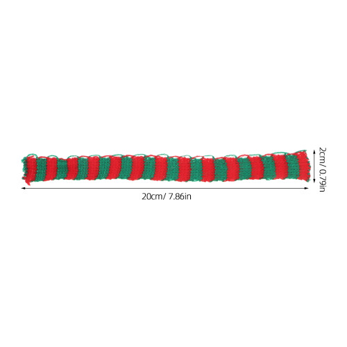 60 Pcs Knitted Mini Scarves Christmas Theme Decor 1