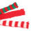 60 Pcs Knitted Mini Scarves Christmas Theme Decor 7