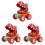 3 Pcs Dinosaur Pull Back Car Toys For Kids 3