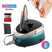 Rechargeable 35000RPM Wireless Nail Drill Machine for Professional Nail Art and Manicure Tool Kit