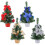 Festival Tabletop Christmas Tree Potted Plant Desktop-Silver 5