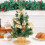 Festival Tabletop Christmas Tree Potted Plant Desktop-Silver 7