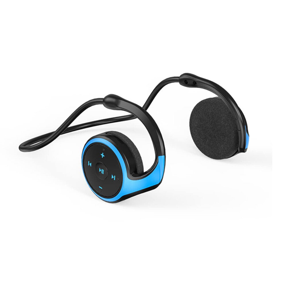 Tooth Wireless Headphones Overear Headset Mp3 Player Tf Card And Fm Radio Lightweight Foldable Noise Canceling Blue 9323874248394