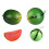Authentisch aussehende-große runde Wassermelone 2