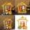 Ensemble d'ornements de crèche de noël traditionnels éclairés 2