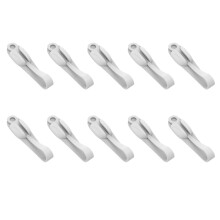 Multipacks 10 supports de cordon en silicone pour câbles-Blanc