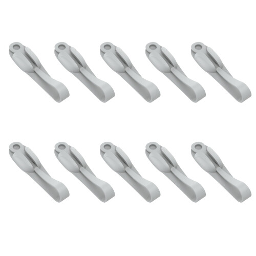 Lots de 10 passe-câbles robustes en silicone pour un usage-Gris