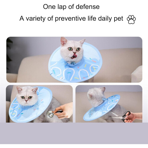 Extra Small Cone Soft Collar Adjustable Fasteners For Post Surgery Care Licking Prevention 1