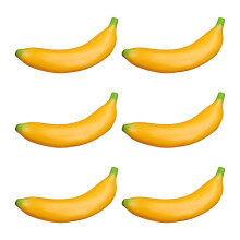 6Pcs Faux Fruit Strawberries for Kitchen Decoration and-banana