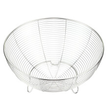 2Pcs Stainless Steel Kitchen Counter Fruit Basket Set-26 cm