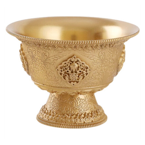 Delicate Brass Cup Elegant Drinking Vessel for Ceremony and Room