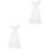 2 Perlen Kurzschleier Haarspange Hochzeitsaccessoire 5