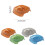Unique Square Cats Bowl Slows Down Feeding for-gray plus blue 4