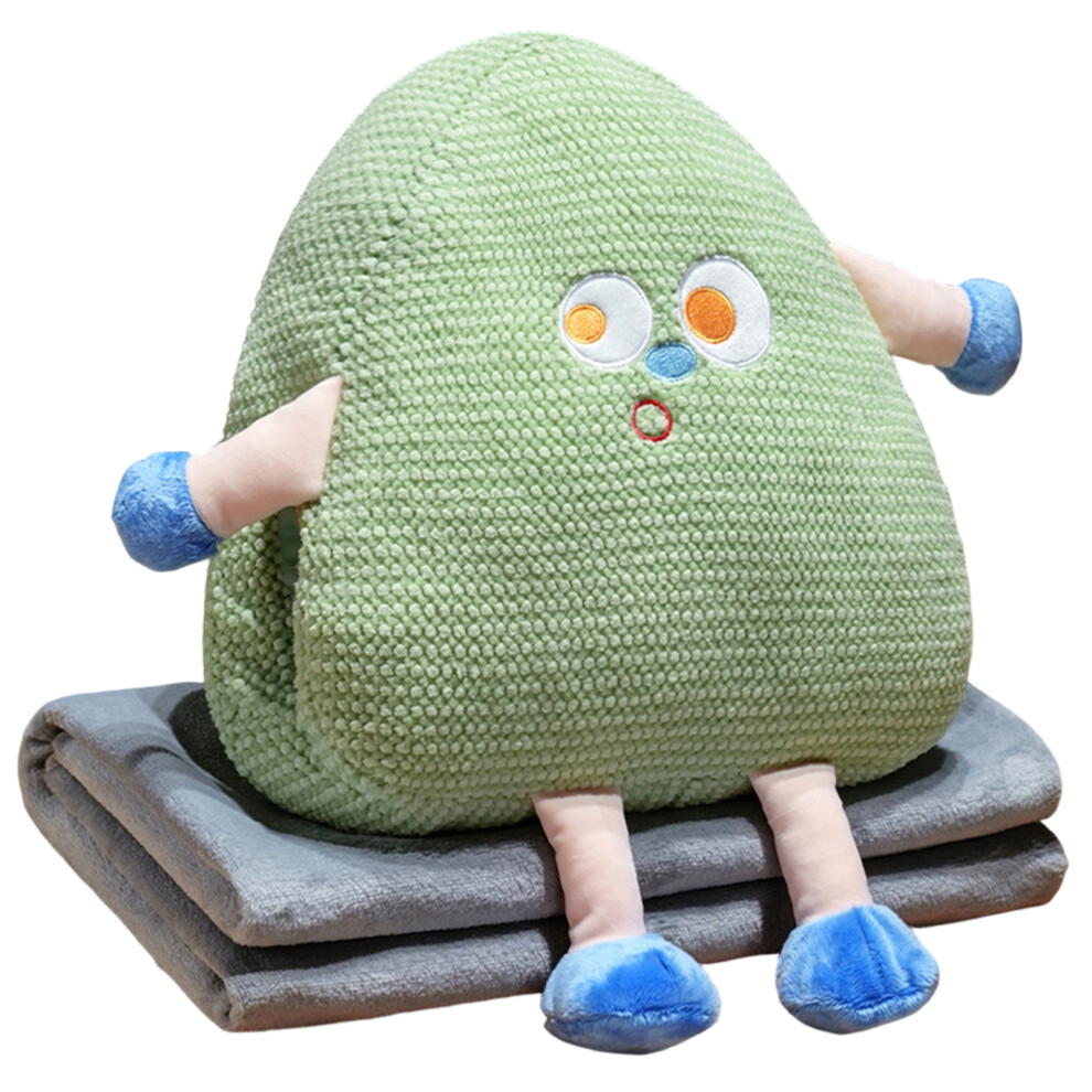 Premium Soft Plush Pillow 3 In 1 Back Support Cushion And-Green