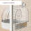 Bird Bath House Multifunctional Hanging Bird Bath House 6