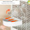 Bird Bath House Multifunctional Hanging Bird Bath House 5