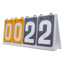 3 Digit Sports Scoreboard Flipper Portable Waterproof All Weather Yellow Gray