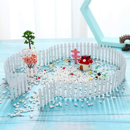 DIY Diorama Project Ξύλινος Φράχτης με Πασσαλόφραγμα για Μικροσκοπικό Φράχτη Διακόσμησης 2
