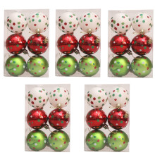 Shatterproof Christmas Tree Baubles Stable-Grass green red and