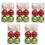 Shatterproof Christmas Tree Baubles Stable-Grass green red and 1