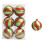 Shatterproof Christmas Tree Baubles Stable-Grass green red and 3