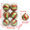 Shatterproof Christmas Tree Baubles Stable-Grass green red and 5