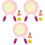 3 Sets Kinder Badminton Racket Training Outdoor Sport Speelgoed Set 4