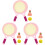 3 Sets Kinder Badminton Racket Training Outdoor Sport Speelgoed Set 3
