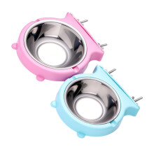 Hanging Cage Bowl for Pet Practical Stainless Steel Food and