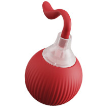 Interactive Cats Sphere Toy Tail Cats Silicone Toy Teaser-Red