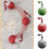 Interactive Cats Sphere Toy Tail Cats Silicone Toy Teaser-Red 3