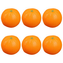 6 stuks fruit replica's decoraties gebruiksvriendelijke-oranje