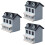 3 Stuks Speelgoed Mini Villa Diy Constructie Voor Kinderen 8