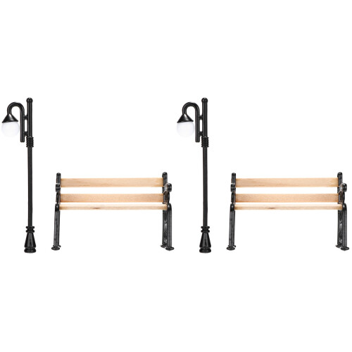 2 Sets, Niedliche Mini Und Straßenlaternenpfosten 2