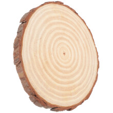 3Stk. Runde Holzplatte, Unbearbeitetes Holzrund Für Tischdekoration