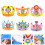 18Sets Bastelset Geburtstagsparty DIY Kronenhut Kinder 11