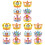 18Sets Bastelset Geburtstagsparty DIY Kronenhut Kinder 3