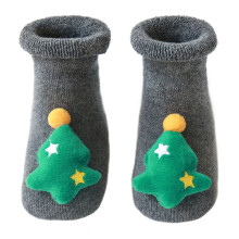 2 Pairs Baby Christmas Anti Skid Socks For Winter