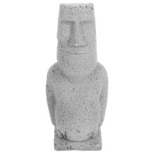 2Stk Unterwasser Moai-Statue Skulptur Ornament