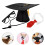 4 Sets Hundemützen Mit Brille Requisiten Rot 9