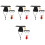 4 Sets Hundemützen Mit Brille Requisiten Rot 3
